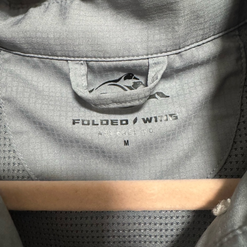 Folded Wing Button Down In Gray - Picture 7 of 7